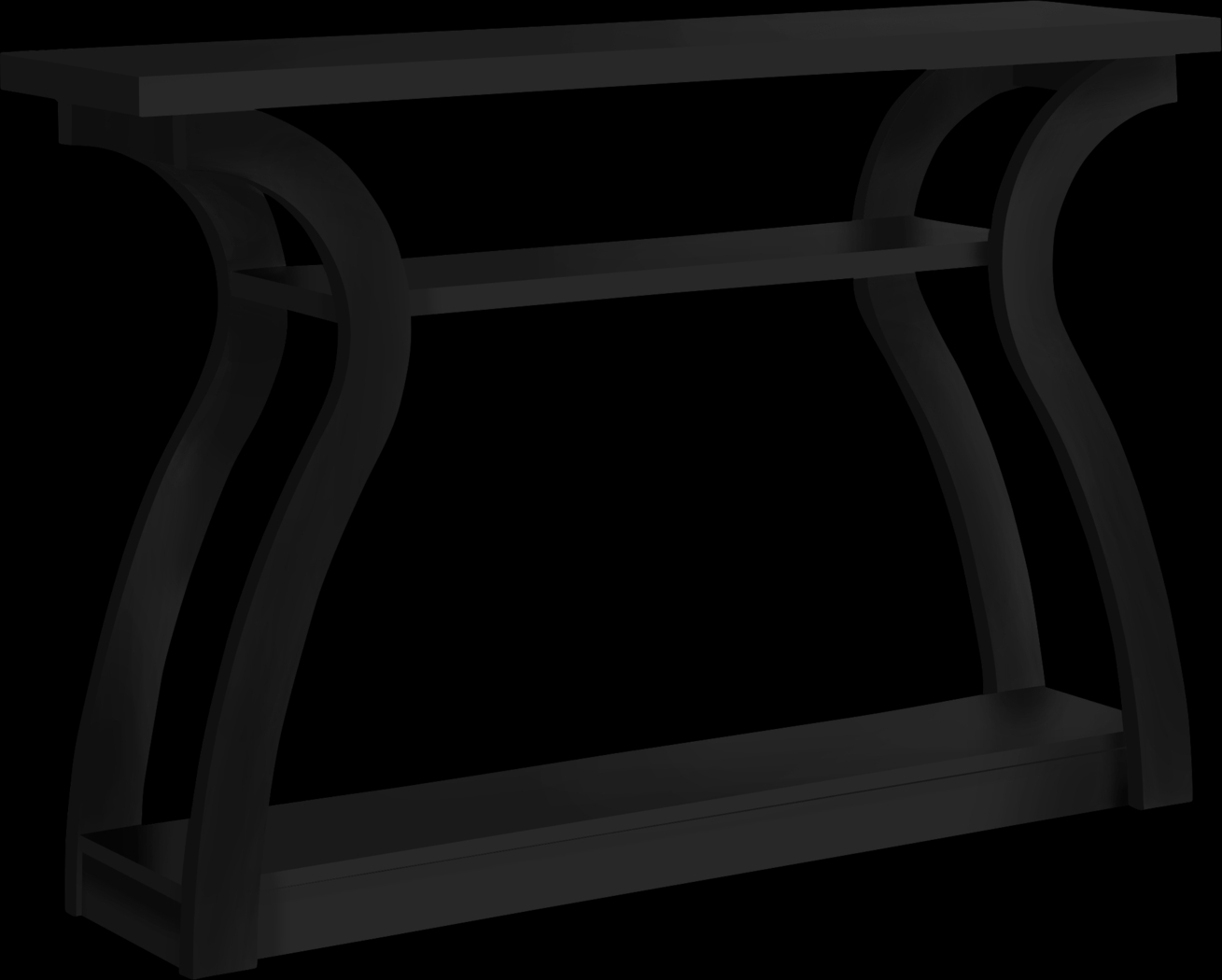 Aldworth Black Sofa Table - Thumbnail - Image 1