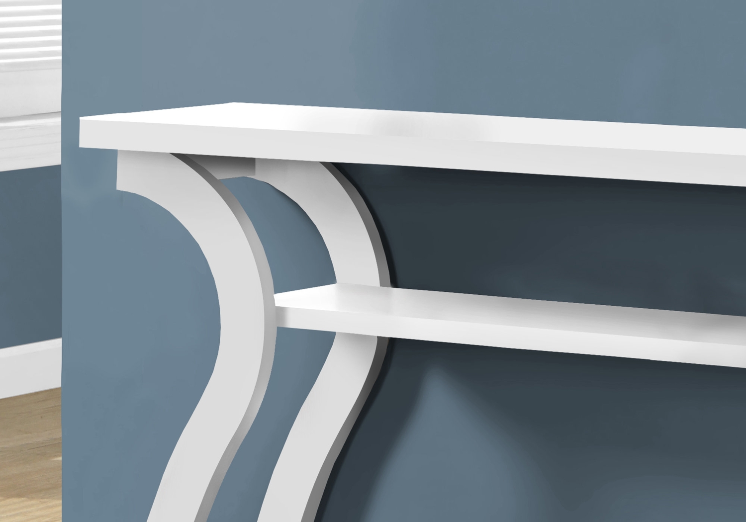 Aldworth White Sofa Table - Thumbnail - Image 3