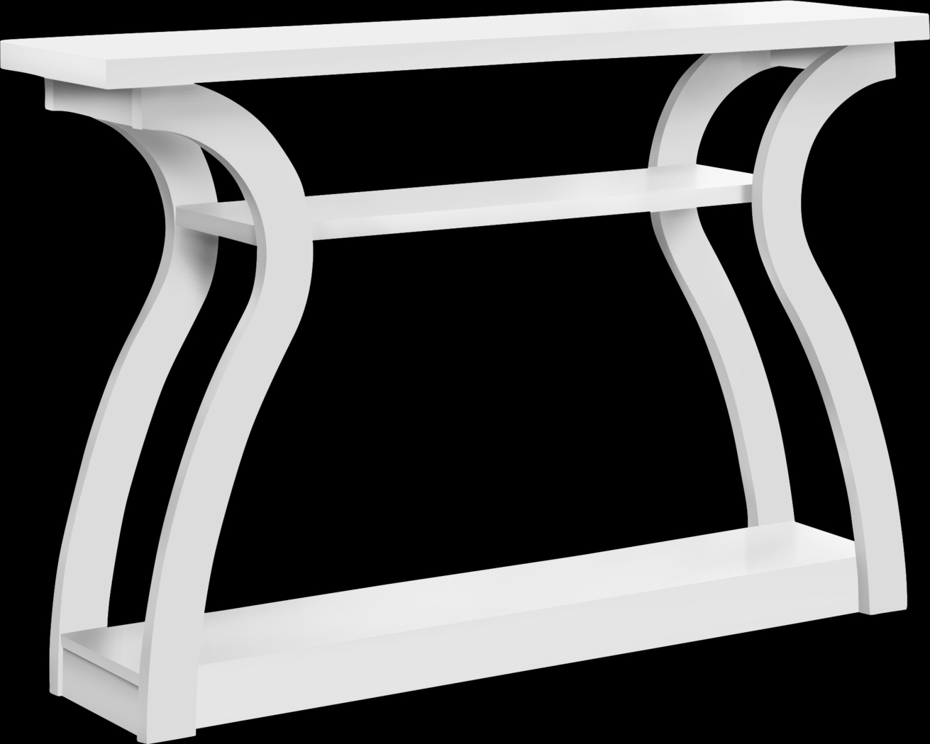 Aldworth White Sofa Table - Thumbnail - Image 1