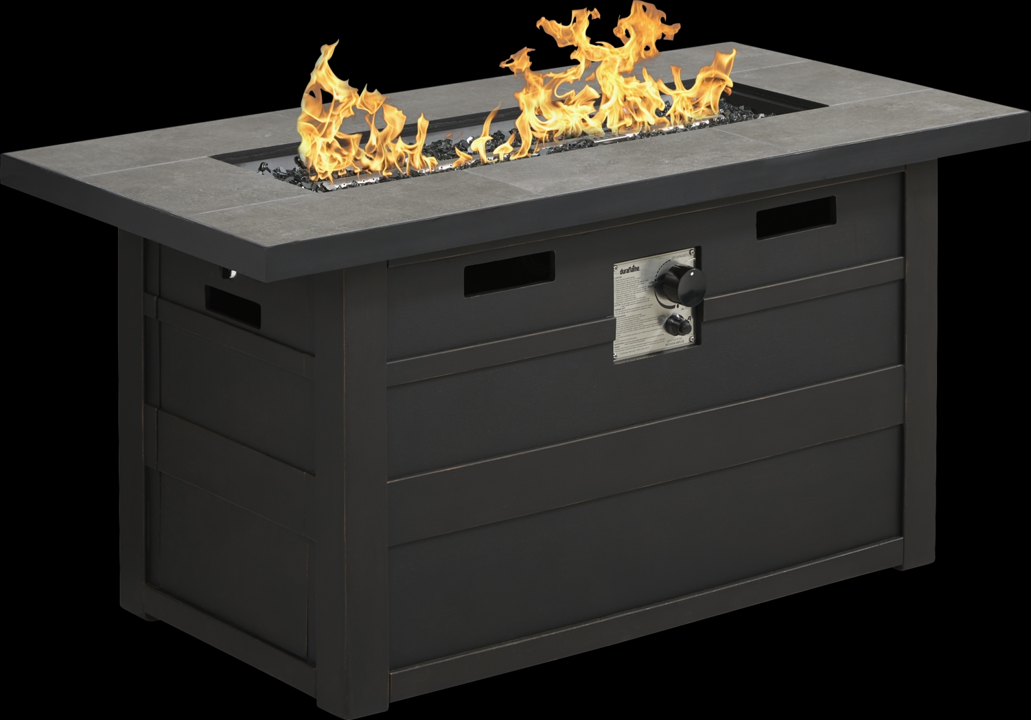 Aledo Dark Gray Outdoor Fire Pit - Thumbnail - Image 1