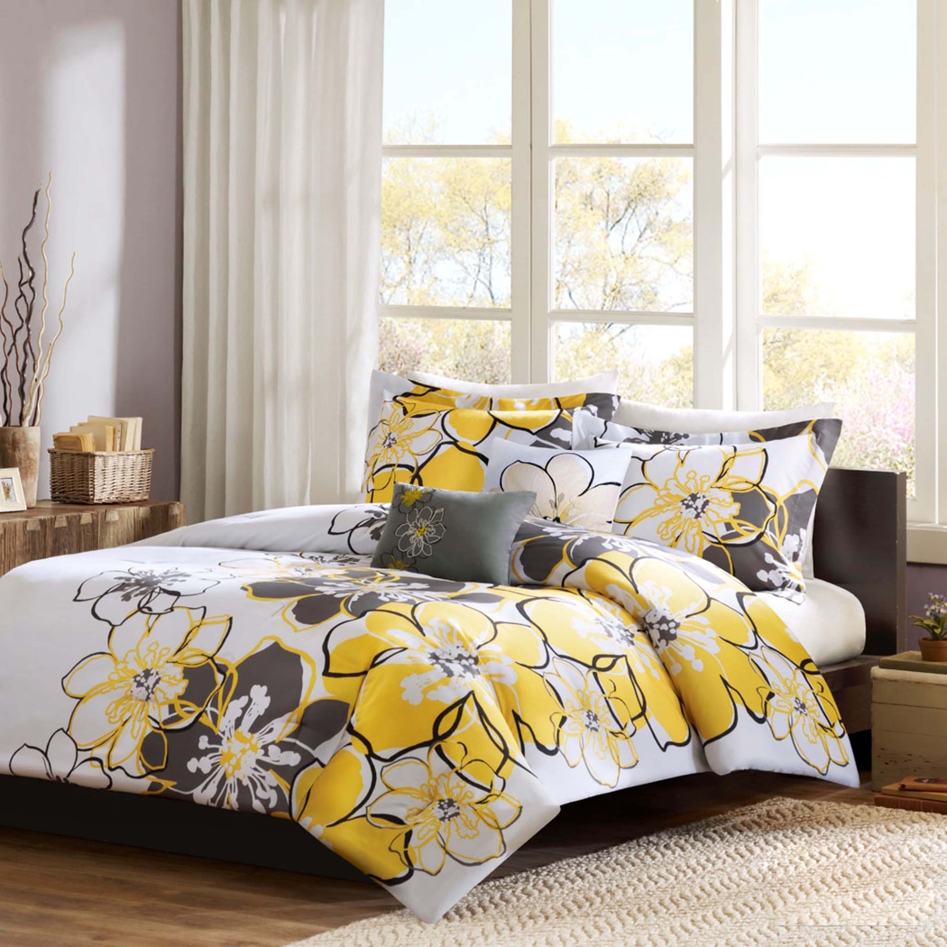 Aleen Yellow Full Comforter Set - Thumbnail - Image 2