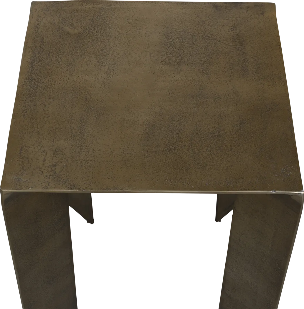 Alehi Brass Outdoor End Table - Thumbnail - Image 3