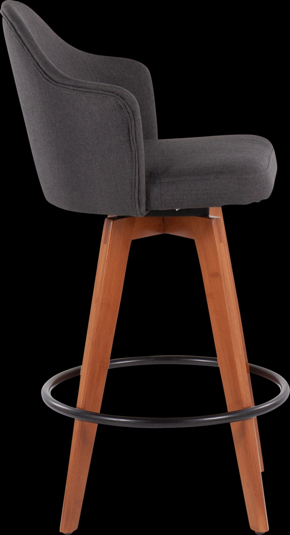 Aleiah Charcoal Counter Height Stool, Set of 2 - Thumbnail - Image 3