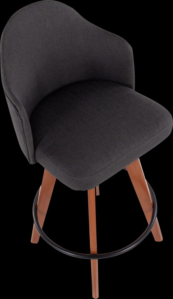 Aleiah Charcoal Counter Height Stool, Set of 2 - Thumbnail - Image 7