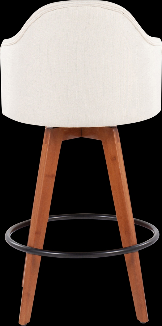 Aleiah Cream Counter Height Stool, Set of 2 - Thumbnail - Image 5