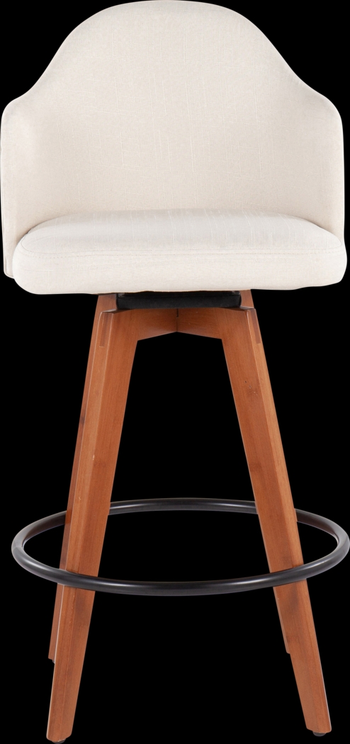 Aleiah Cream Counter Height Stool, Set of 2 - Thumbnail - Image 6