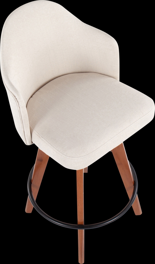 Aleiah Cream Counter Height Stool, Set of 2 - Thumbnail - Image 7