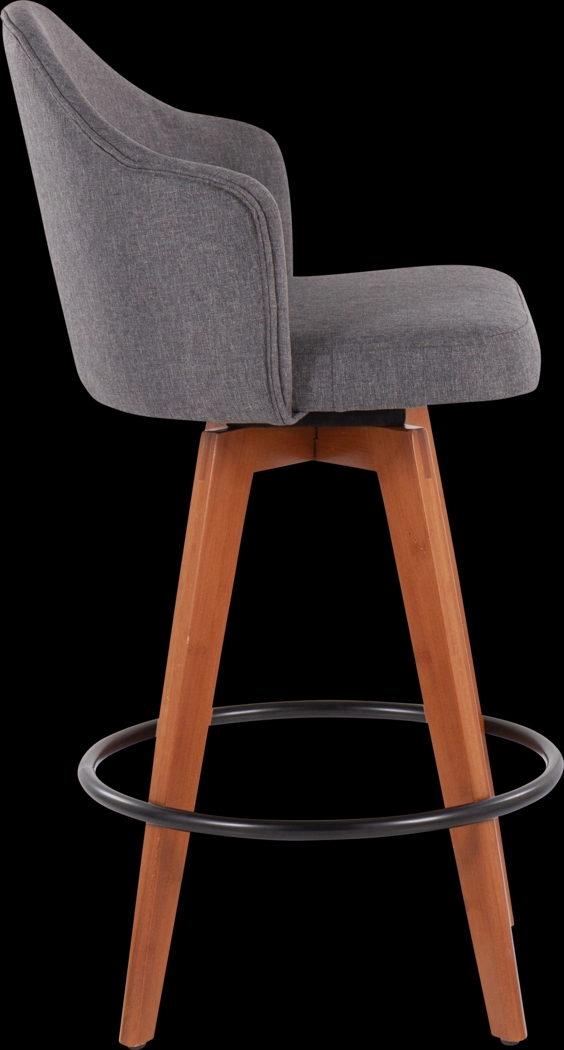 Aleiah Gray Counter Height Stool, Set of 2 - Thumbnail - Image 3