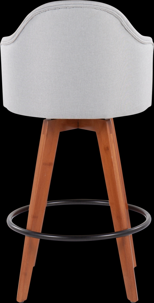 Aleiah Light Gray Counter Height Stool, Set of 2 - Thumbnail - Image 5