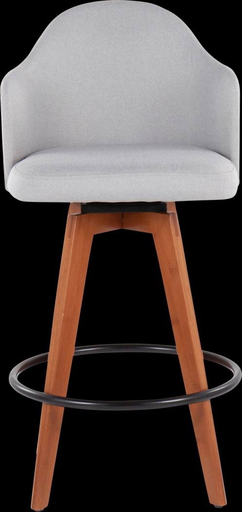 Aleiah Light Gray Counter Height Stool, Set of 2 - Thumbnail - Image 6