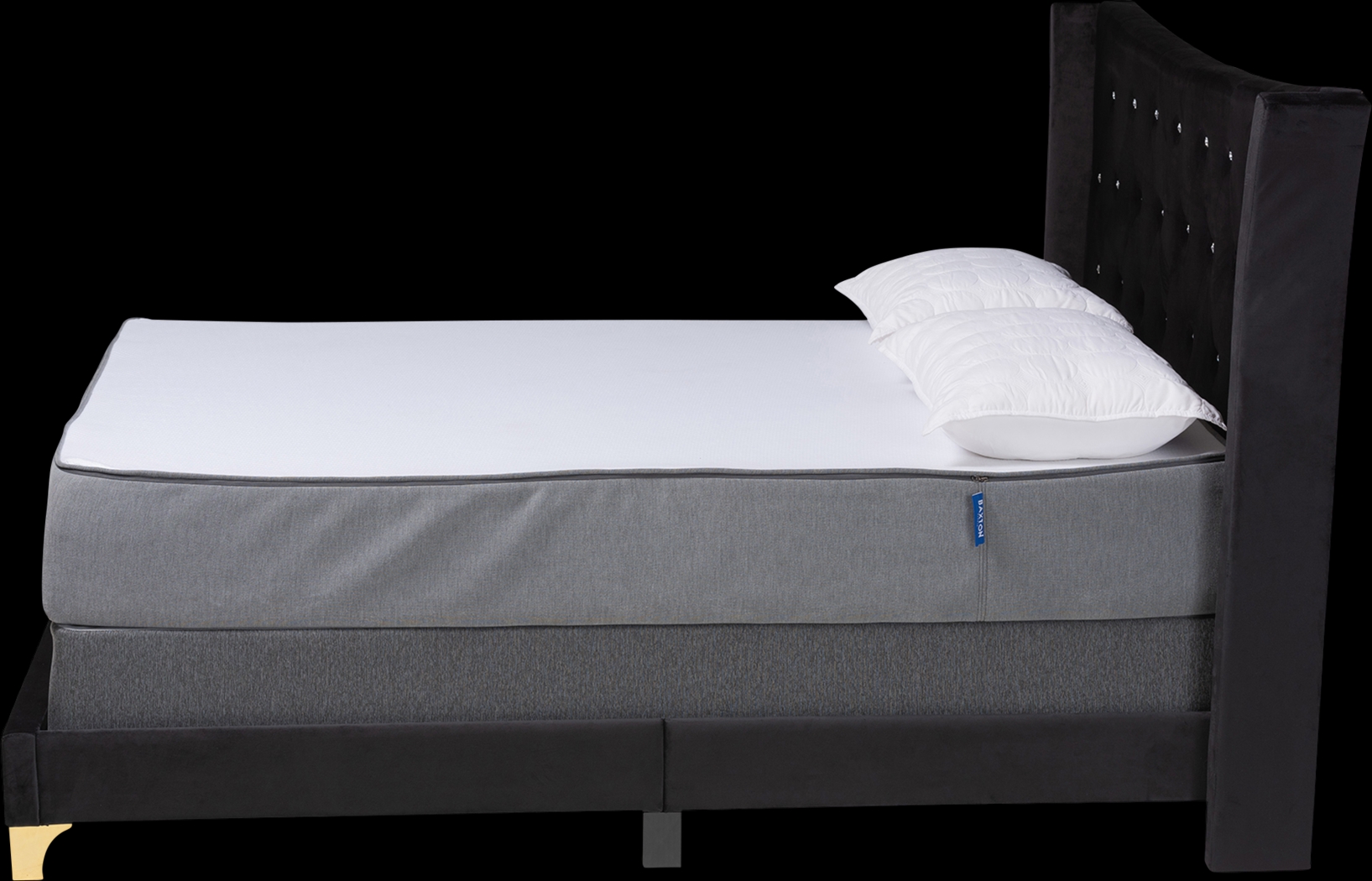 Aleida Black Queen Bed - Thumbnail - Image 3