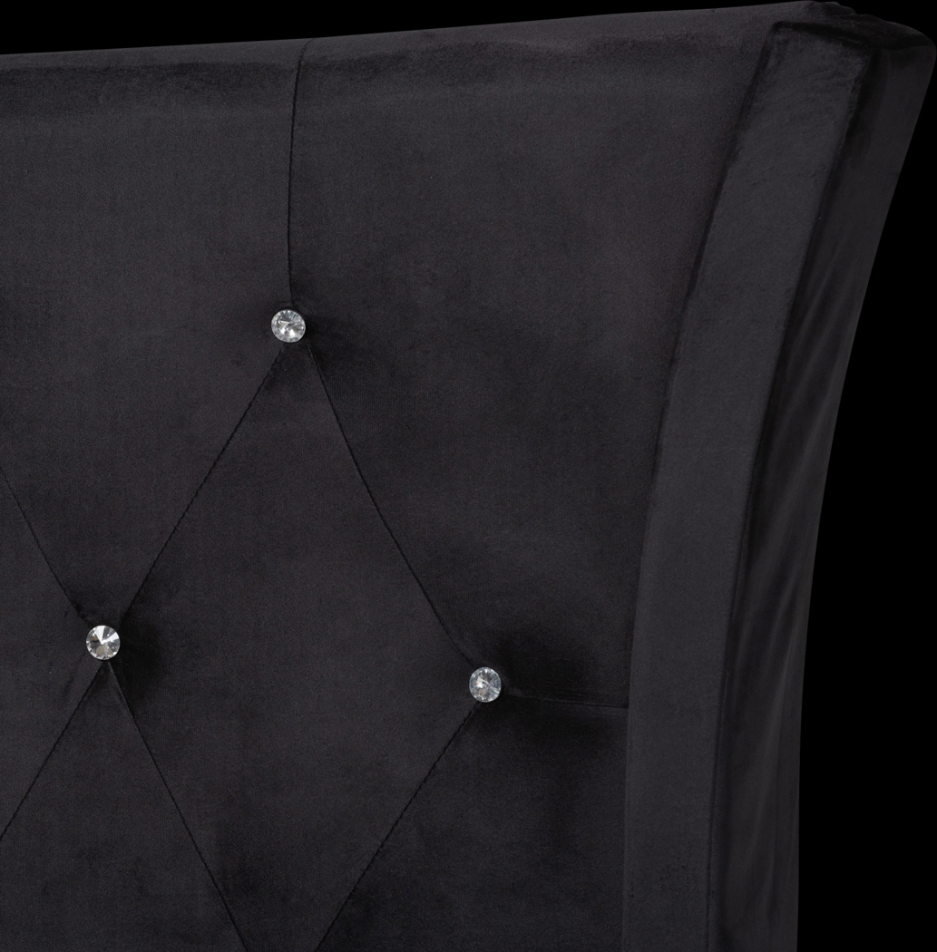 Aleida Black Queen Bed - Thumbnail - Image 5