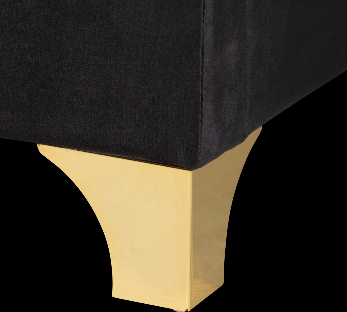 Aleida Black Queen Bed - Thumbnail - Image 6