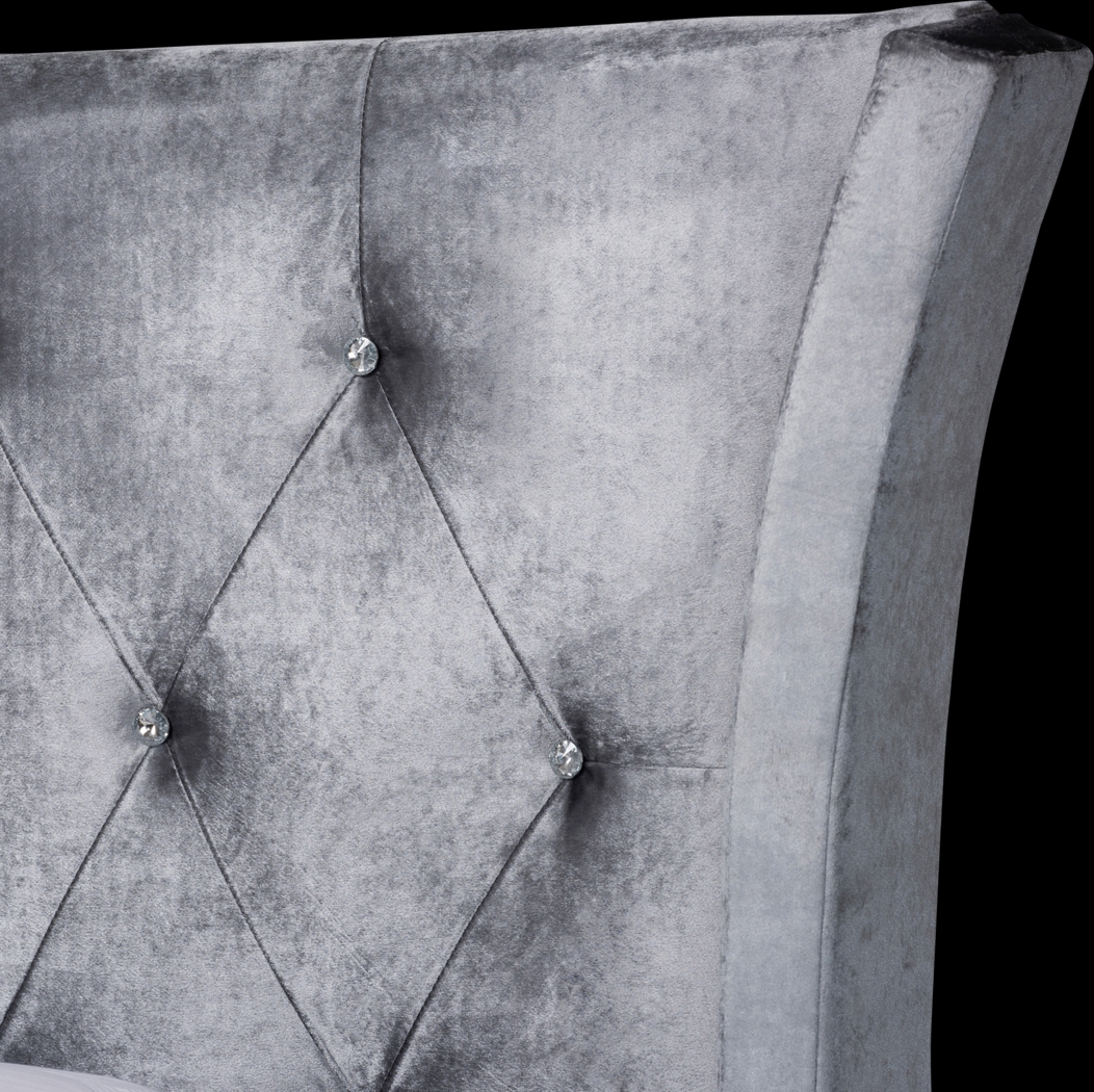 Aleida Gray Queen Bed - Thumbnail - Image 5