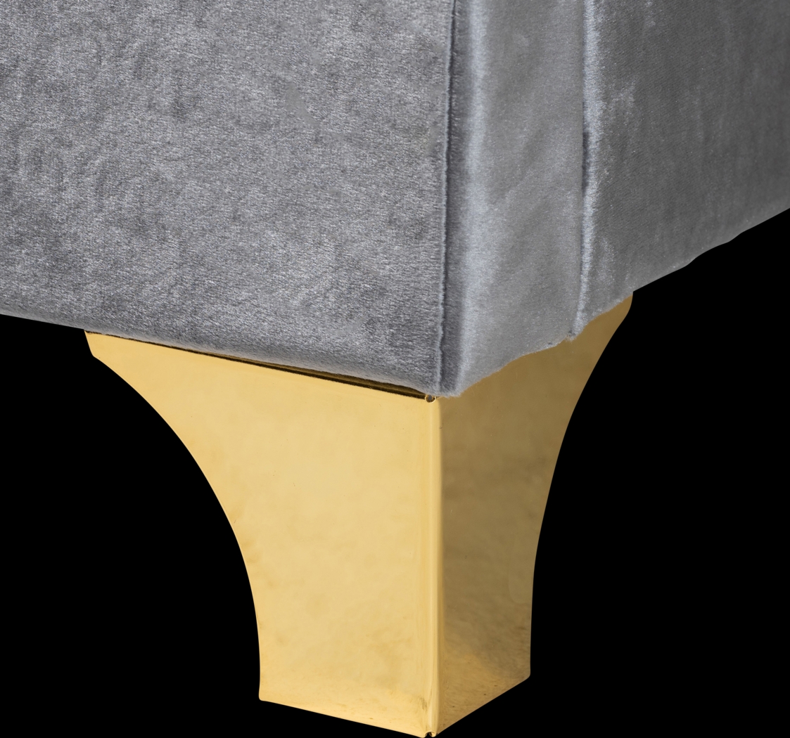 Aleida Gray Queen Bed - Thumbnail - Image 6