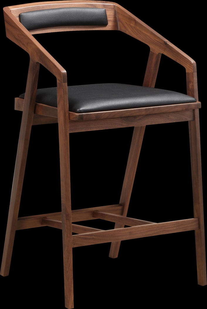 Alekai Walnut Counter Height Stool - Thumbnail - Image 1