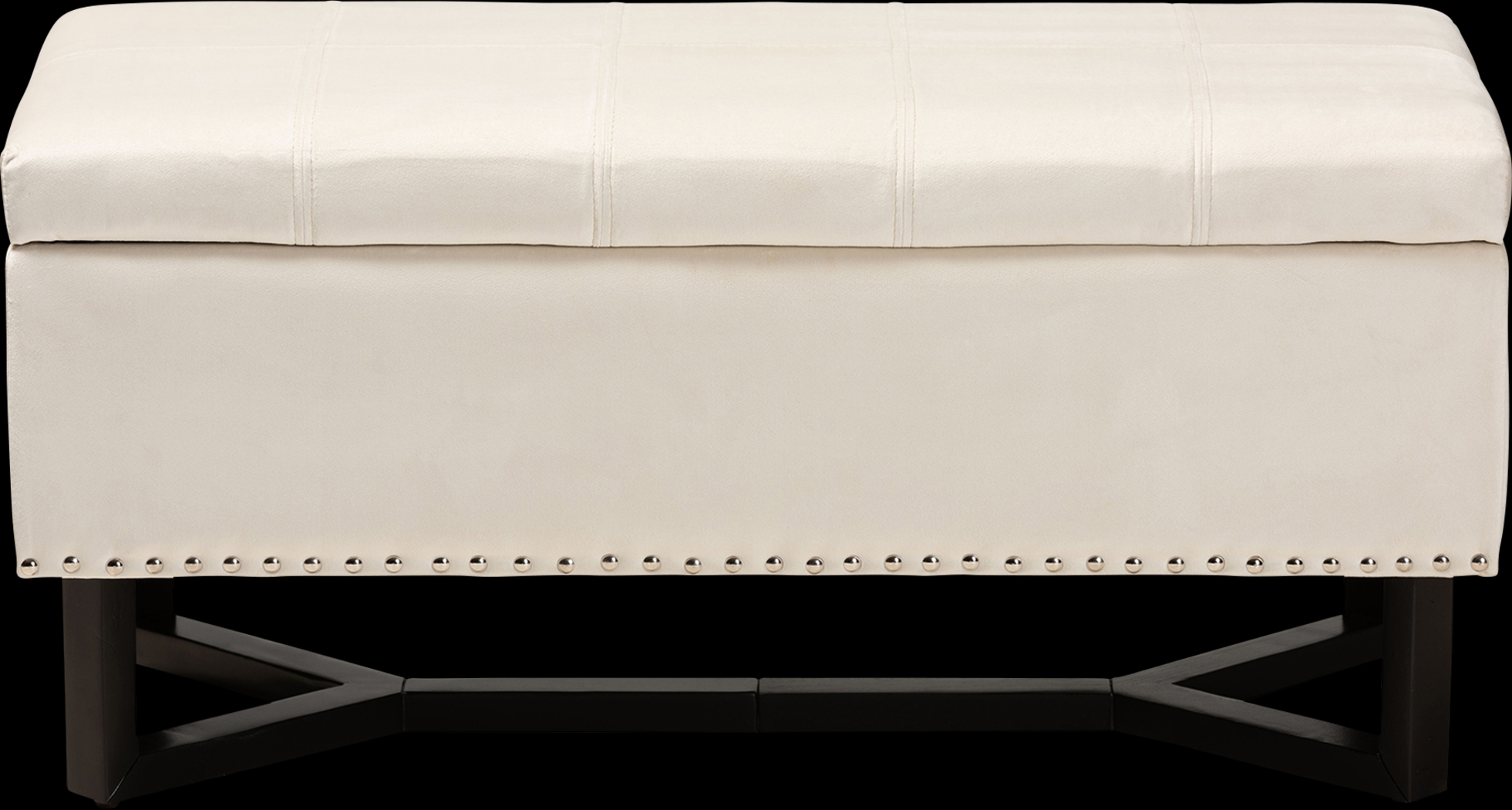 Alema Beige Storage Ottoman - Thumbnail - Image 3