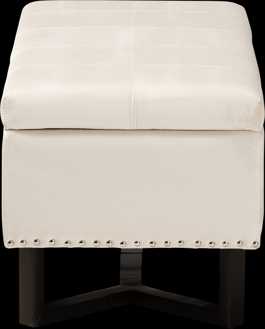 Alema Beige Storage Ottoman - Thumbnail - Image 4