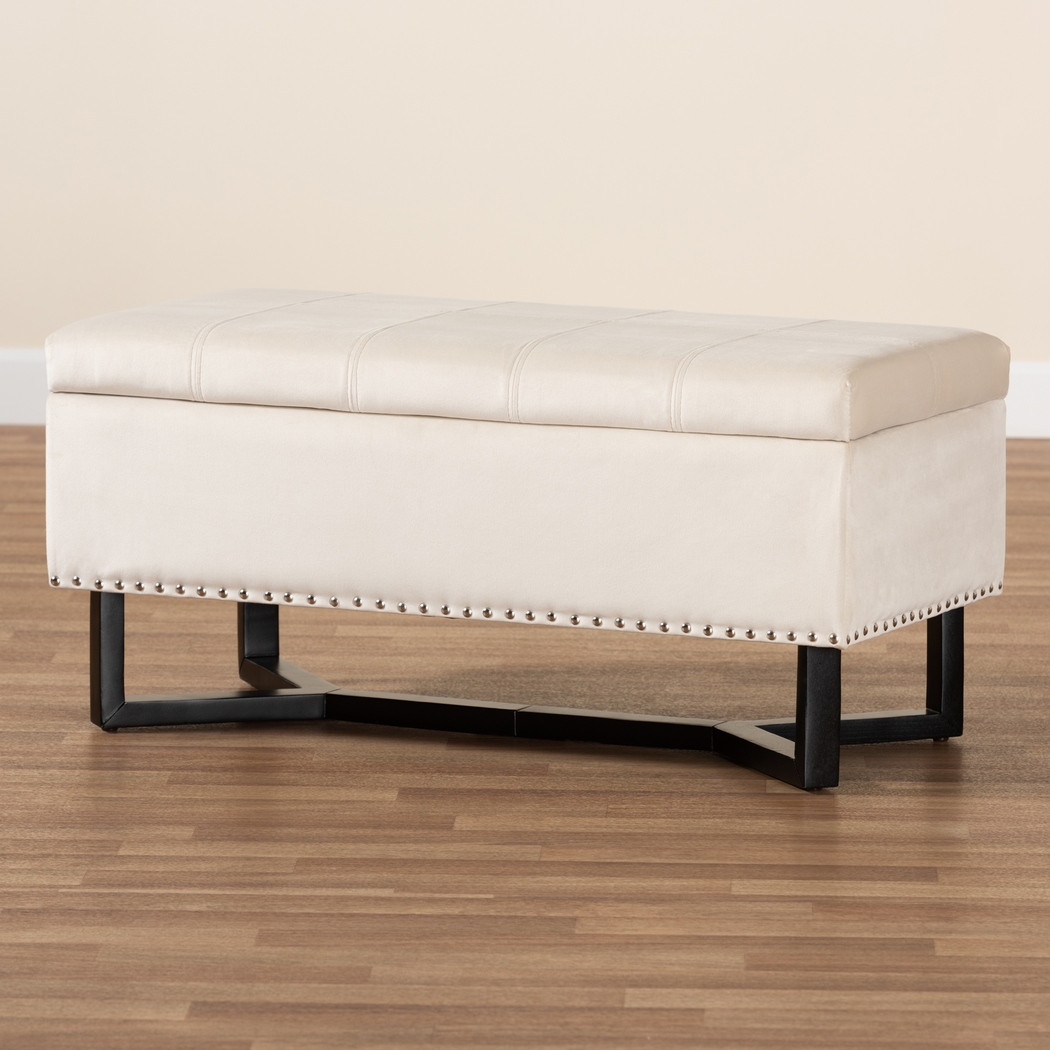 Alema Beige Storage Ottoman - Thumbnail - Image 8