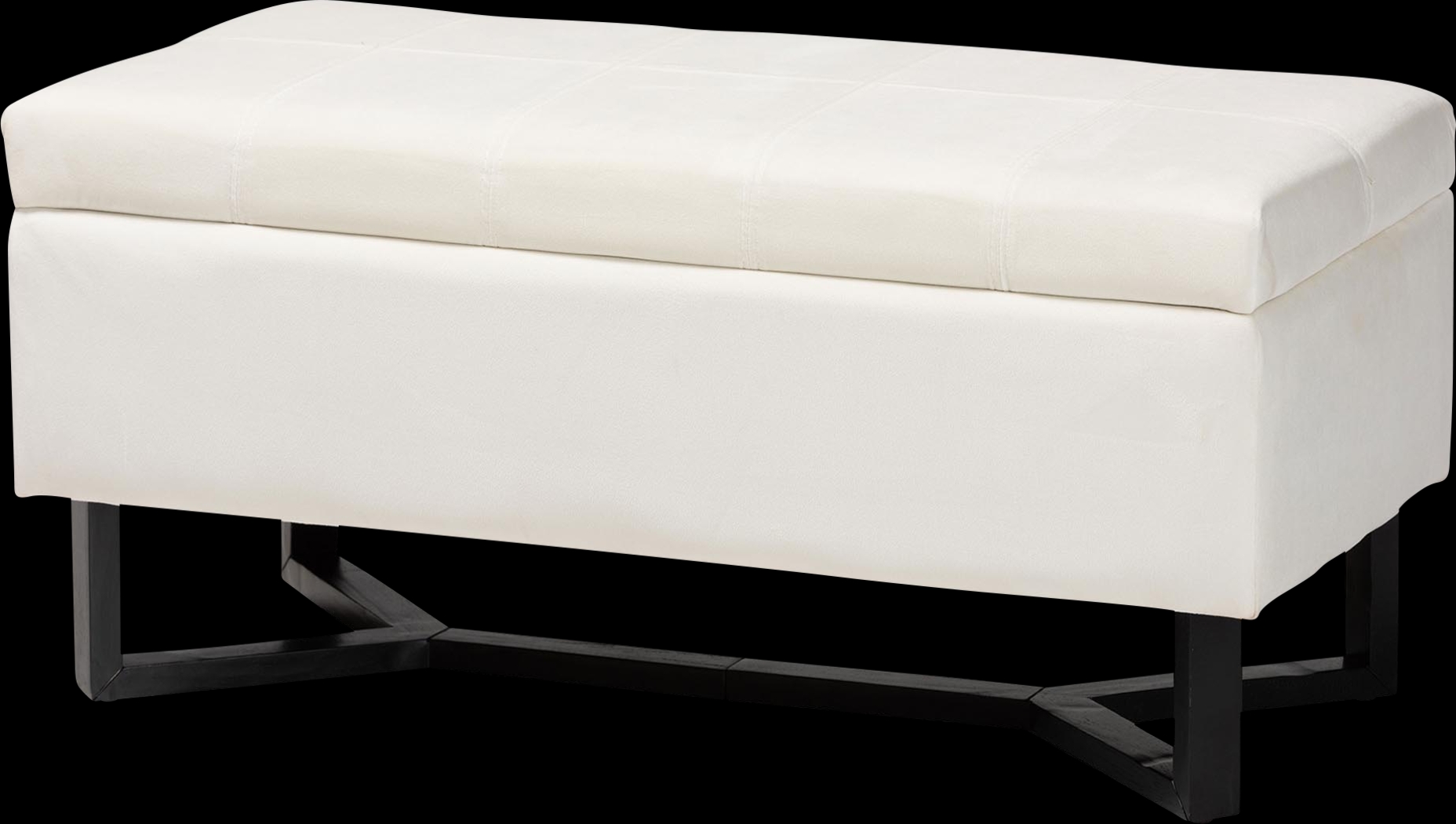 Alema Beige Storage Ottoman - Thumbnail - Image 1