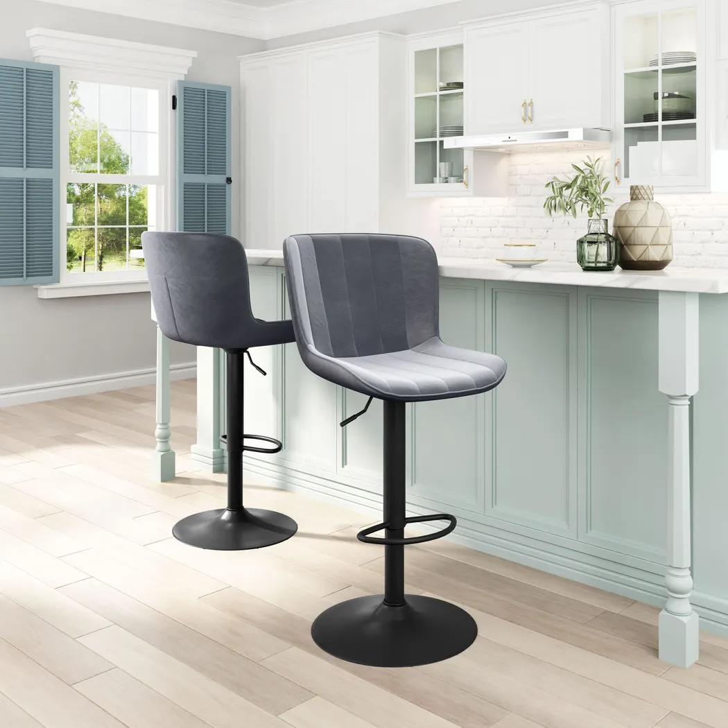 Aleman Gray Barstool - Thumbnail - Image 8