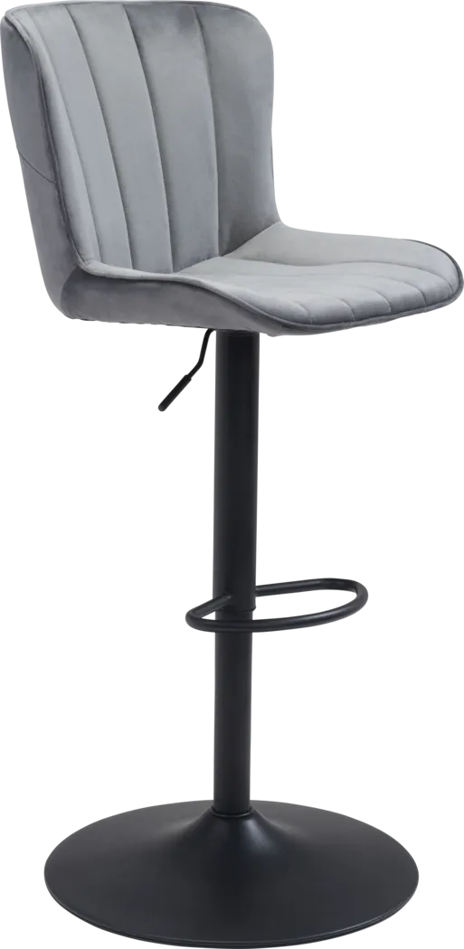 Aleman Gray Barstool - Thumbnail - Image 1