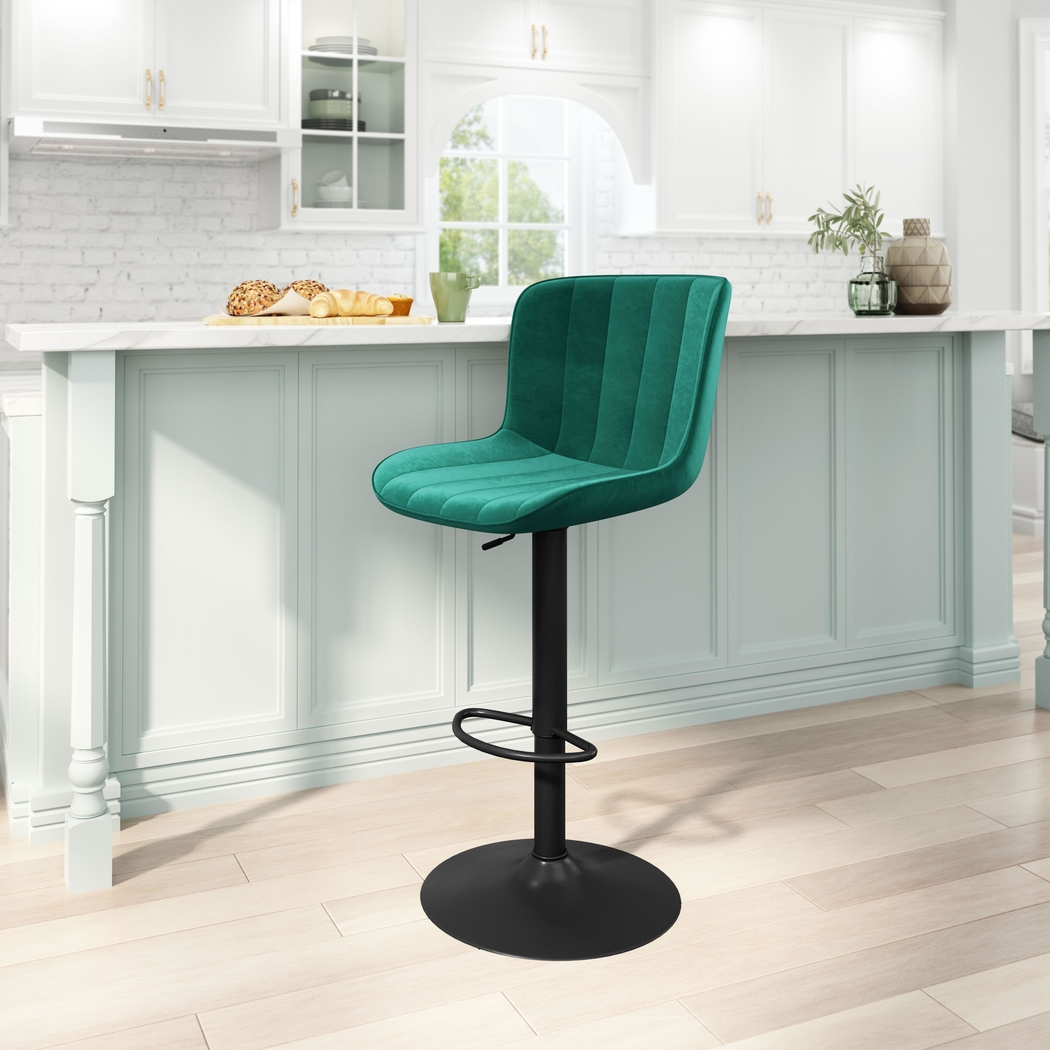Aleman Green Barstool - Thumbnail - Image 2