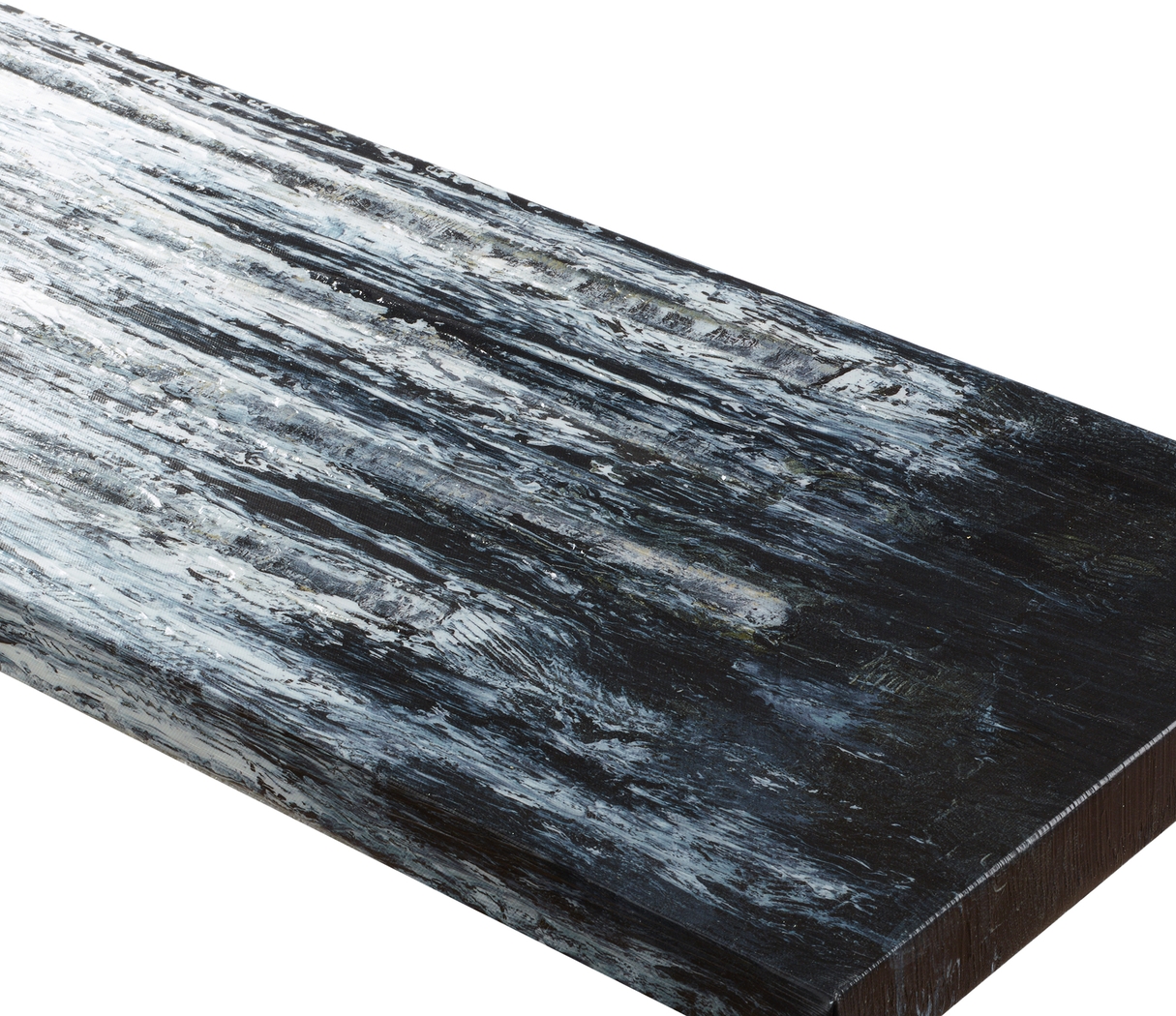 Alemany Black Gel Coated Print Canvas Set of 3 - Thumbnail - Image 2