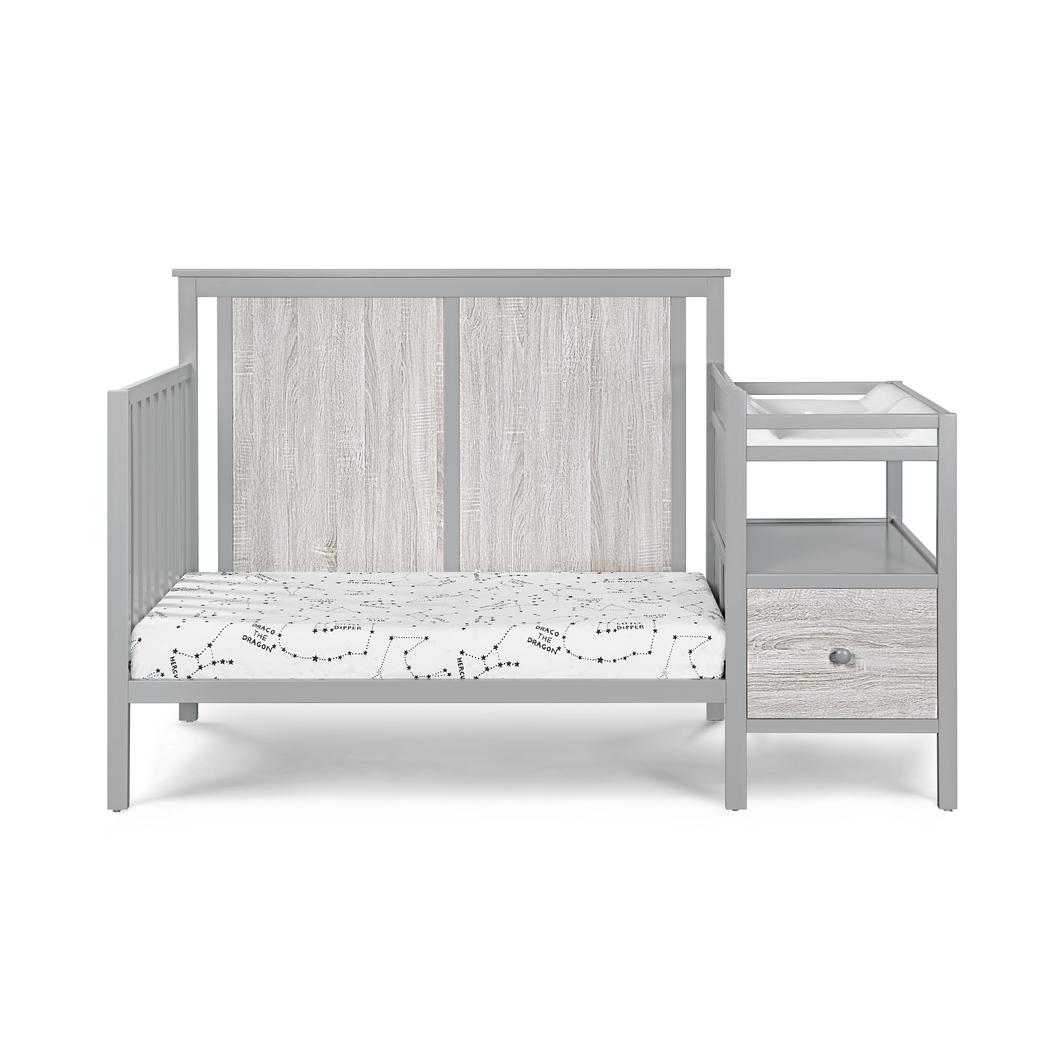 Kids Alemeda Gray Crib and Changer Combo - Thumbnail - Image 2