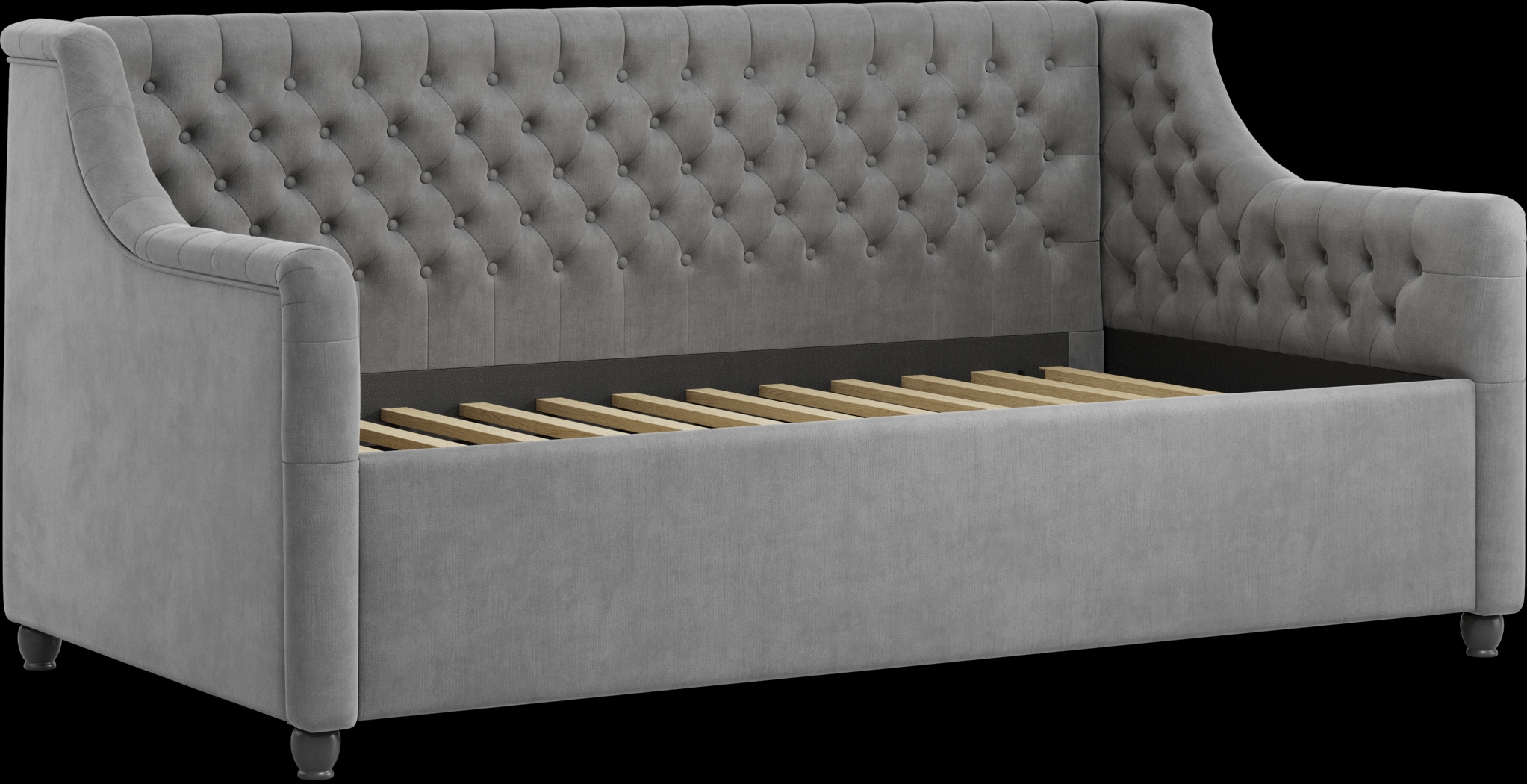 Kids Hilton Head White Bedroom with Alena Charcoal Twin Upholstered Daybed - Thumbnail - Image 7