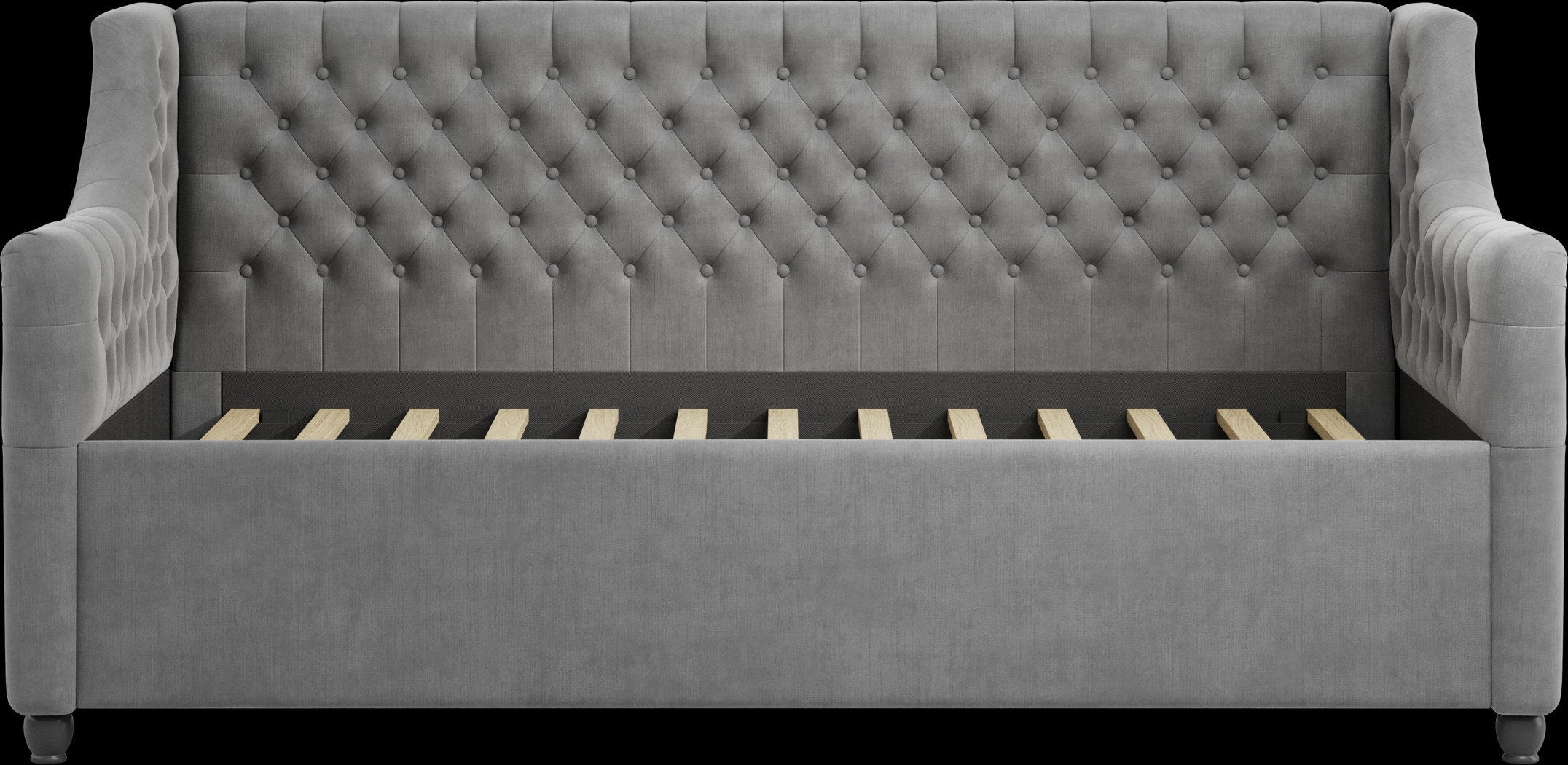 Kids Hilton Head White Bedroom with Alena Charcoal Twin Upholstered Daybed - Thumbnail - Image 8