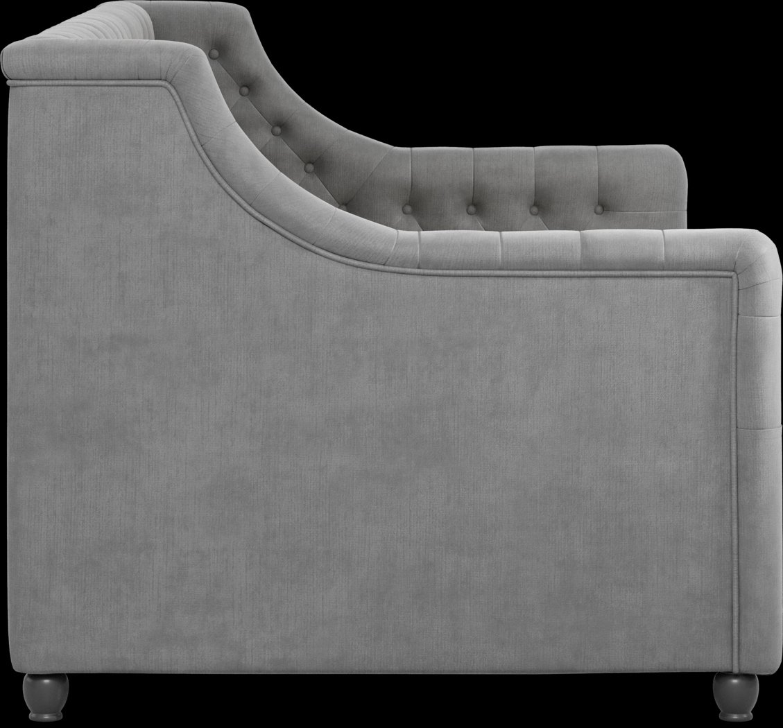 Kids Hilton Head White Bedroom with Alena Charcoal Twin Upholstered Daybed - Thumbnail - Image 9