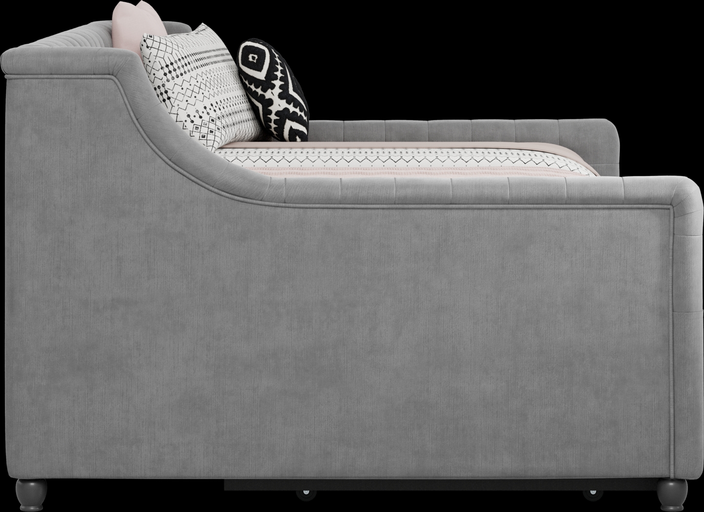 Alena Charcoal Full Daybed with Twin Storage Trundle - Thumbnail - Image 3