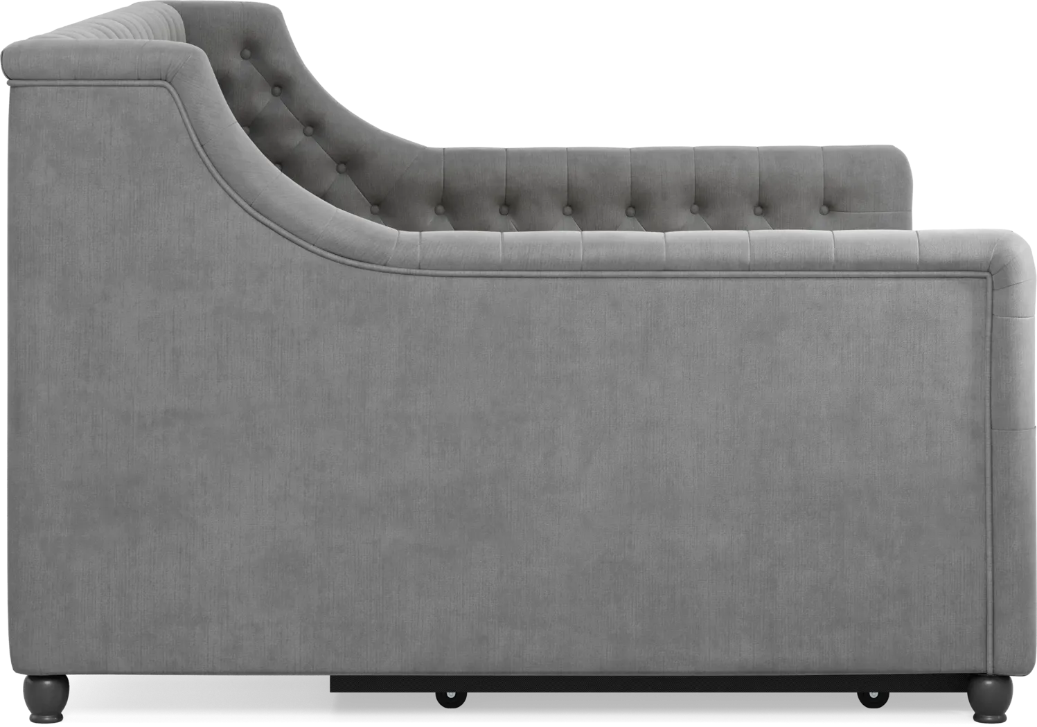 Alena Charcoal Full Daybed with Twin Storage Trundle - Image 6