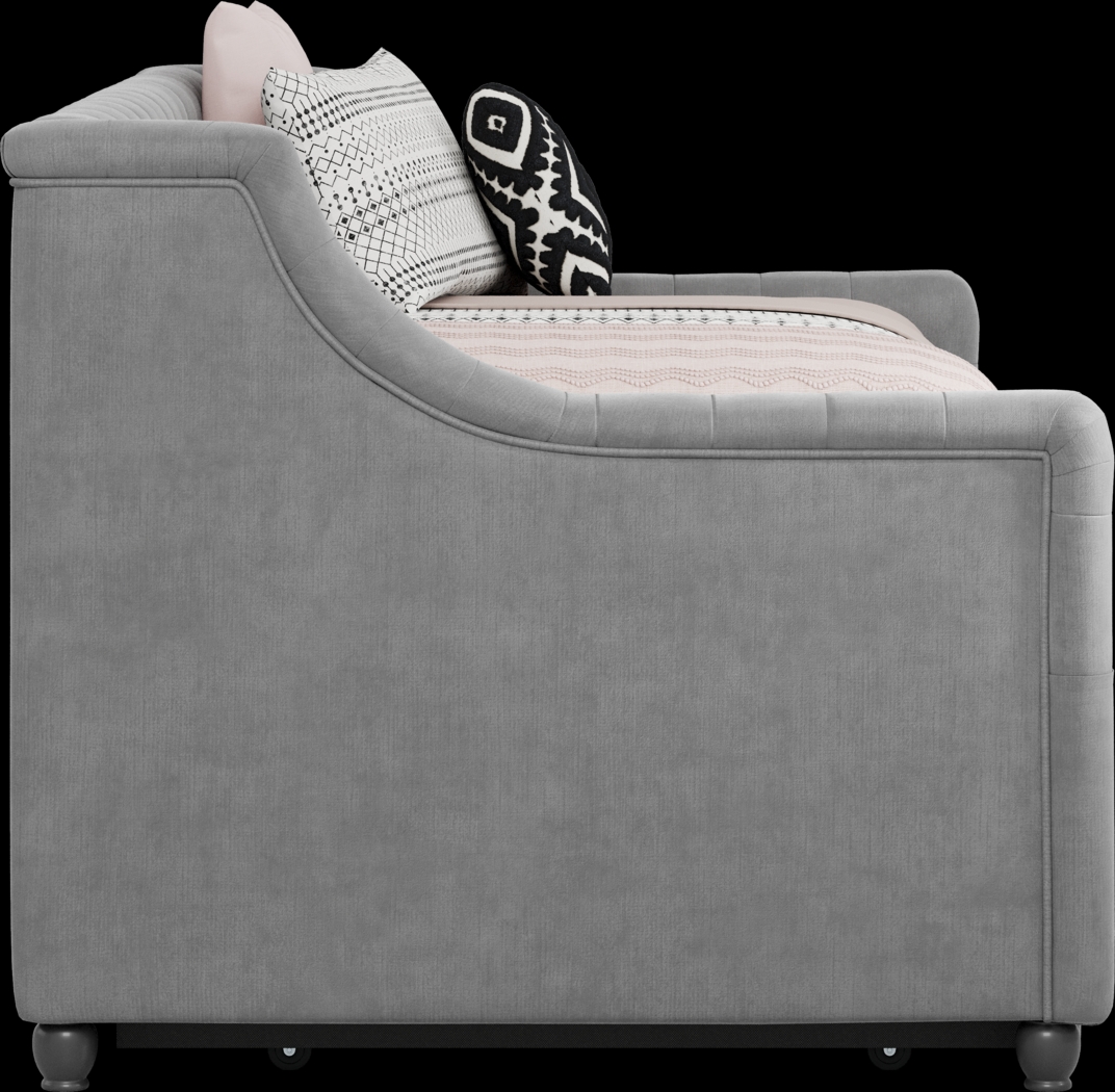 Alena Charcoal Twin Daybed with Twin Storage Trundle - Thumbnail - Image 3