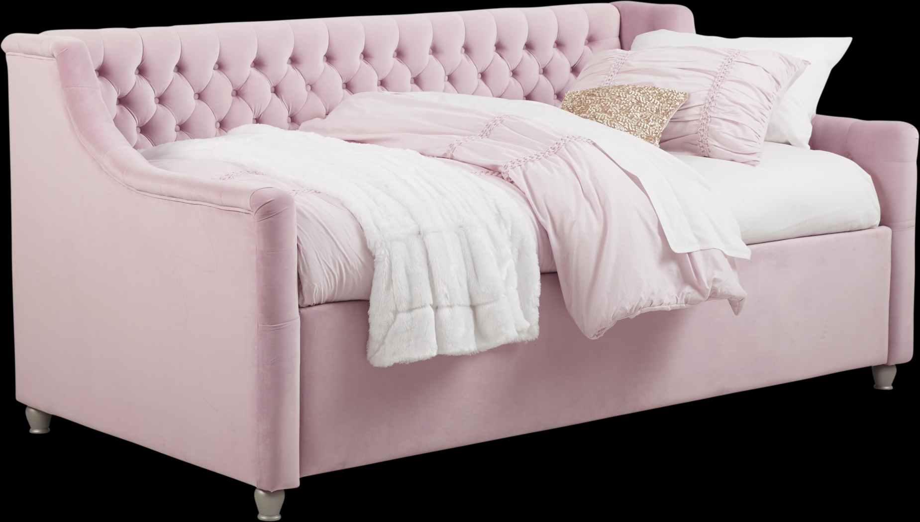 Alena Pink 3 Pc Twin Daybed - Thumbnail - Image 1