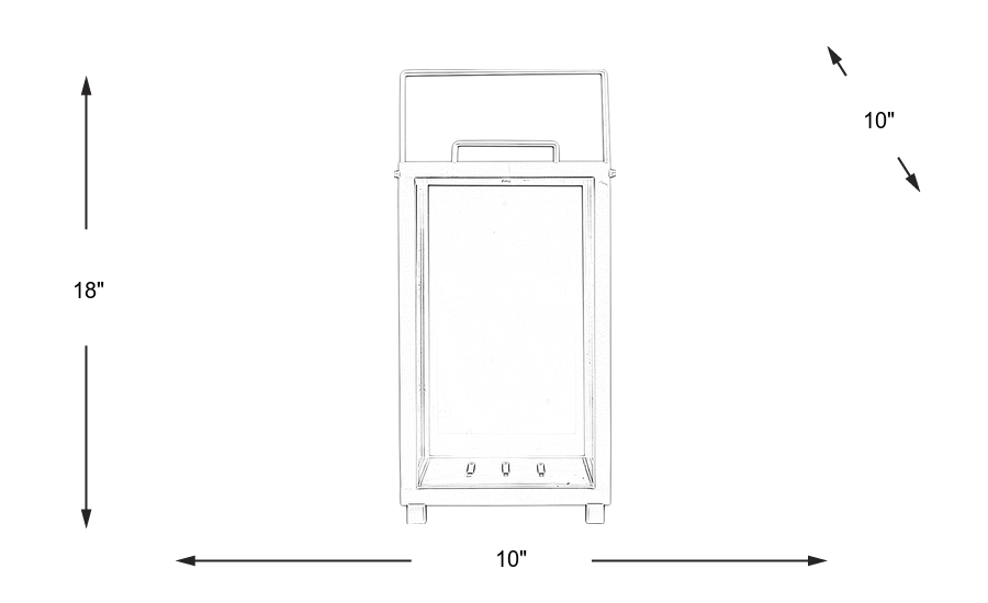 Dimension Image. Please refer to the Dimension Tab on this page for dimension details.