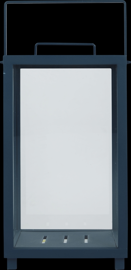 Alenna Blue Large Indoor/Outdoor Lantern - Thumbnail - Image 1