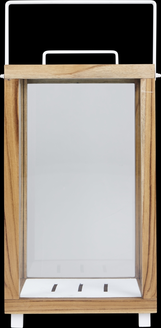 Alenna Teak Large Indoor/Outdoor Lantern - Thumbnail - Image 1
