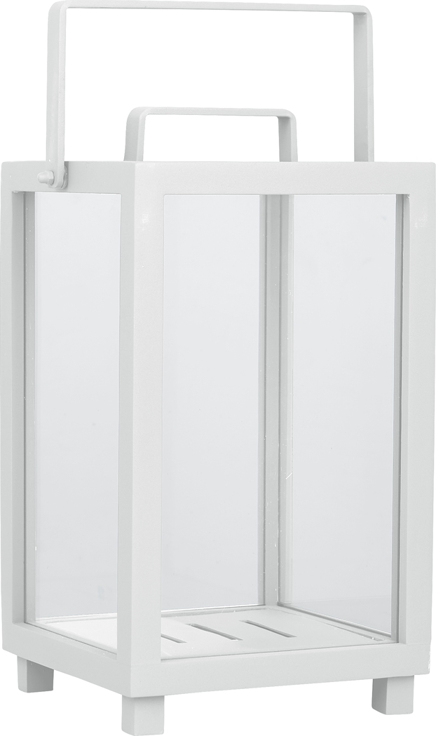 Alenna White Small Indoor/Outdoor Lantern - Thumbnail - Image 2