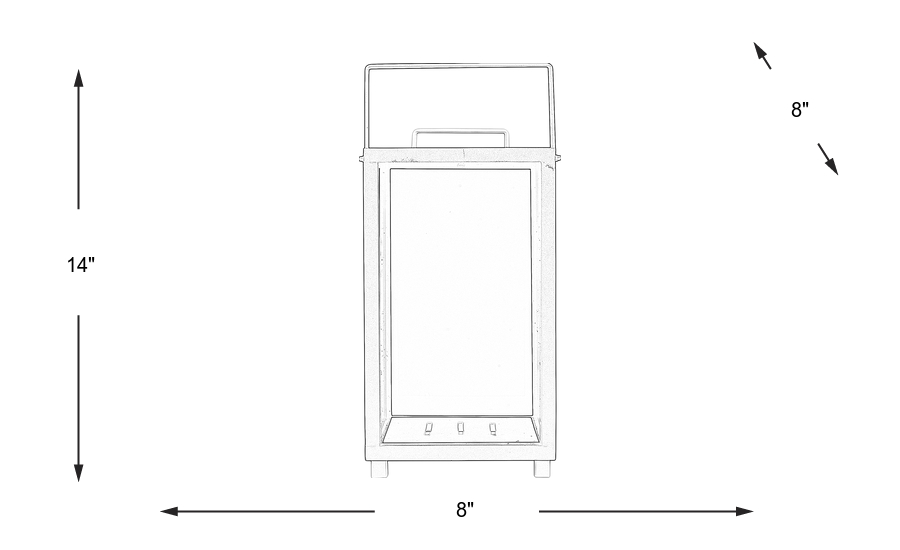 Dimension Image. Please refer to the Dimension Tab on this page for dimension details.