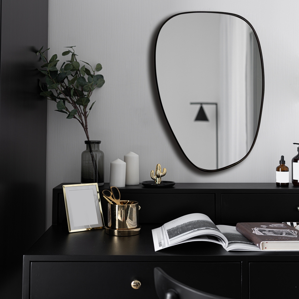 Alentgo Black Irregular Wall Mirror - Thumbnail - Image 2