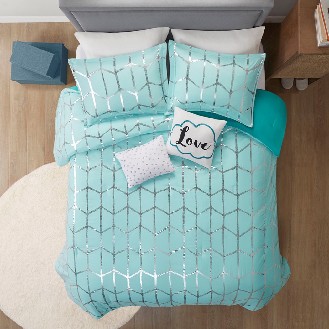 Alesi Blue King Comforter Set - Thumbnail - Image 6