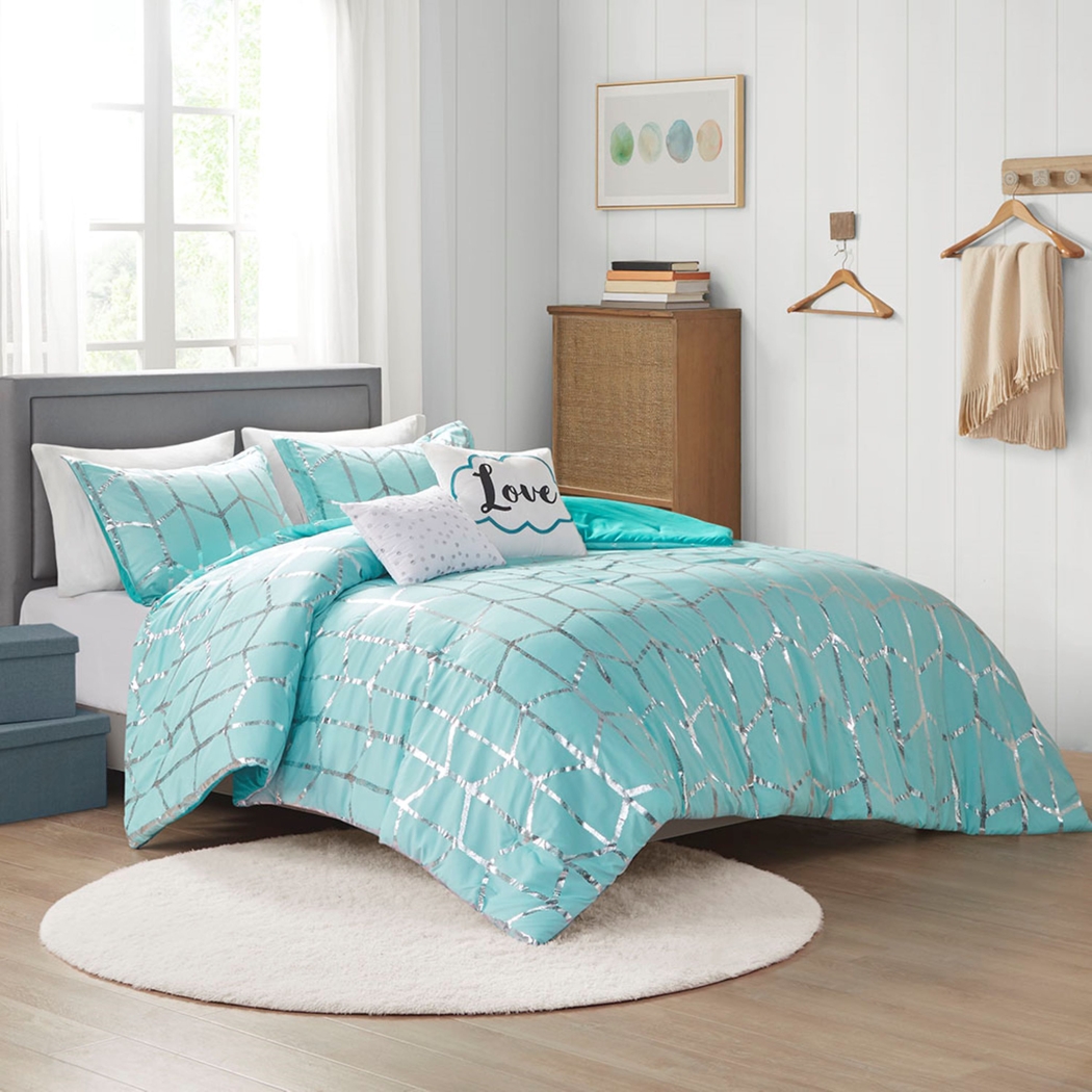 Alesi Blue King Comforter Set - Thumbnail - Image 7