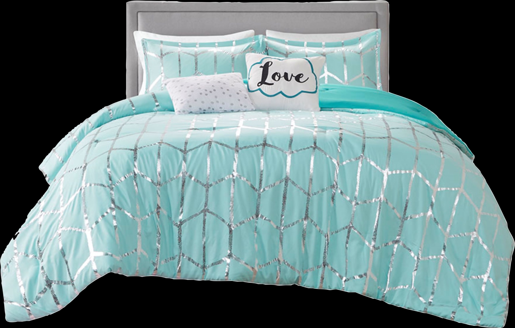 Alesi Blue King Comforter Set - Thumbnail - Image 1