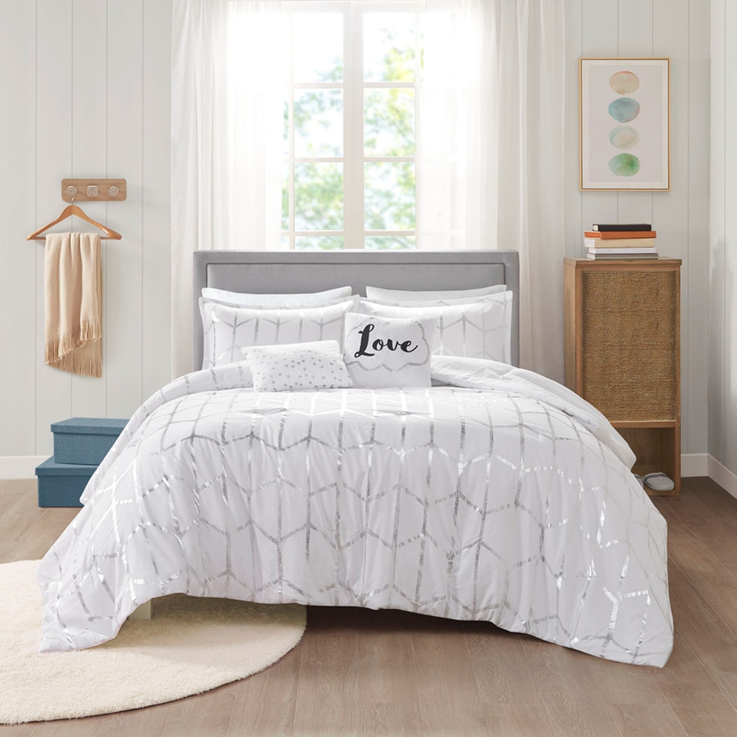 Kids Alesi Silver Twin Comforter Set - Thumbnail - Image 2