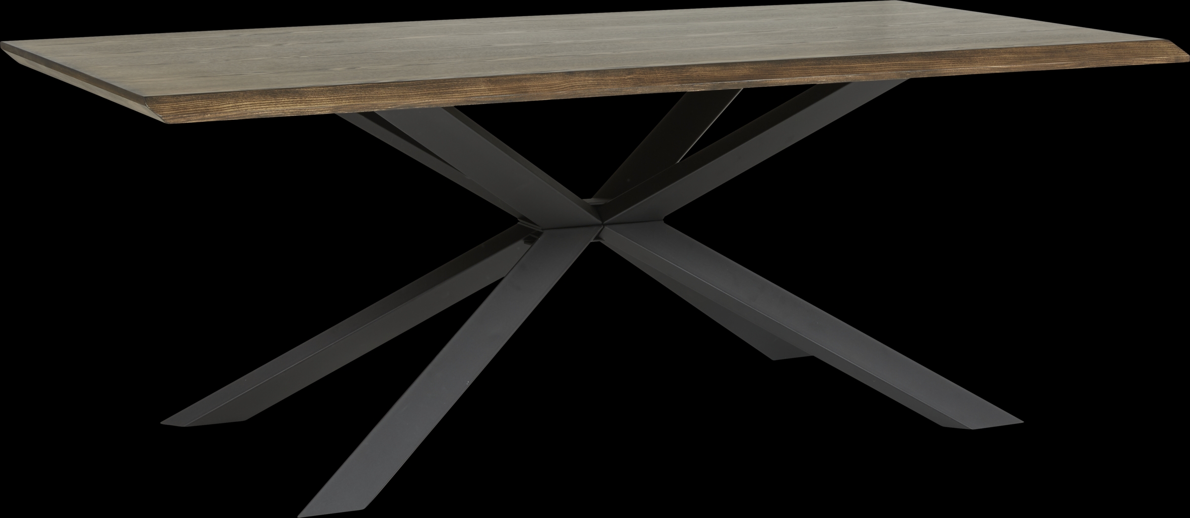 Alessi Brown 5 Pc Dining Room with Gray Chairs - Thumbnail - Image 3