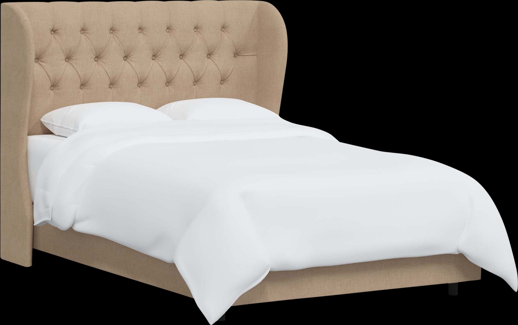 Aleta Beige Twin Bed - Thumbnail - Image 1
