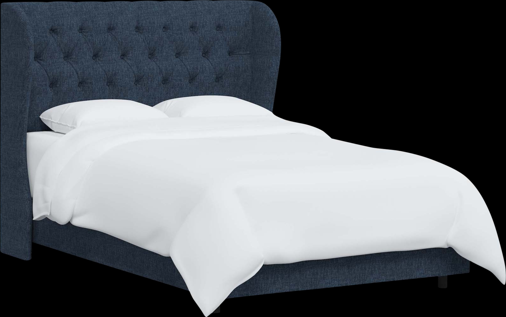 Aleta Blue Queen Bed - Thumbnail - Image 1
