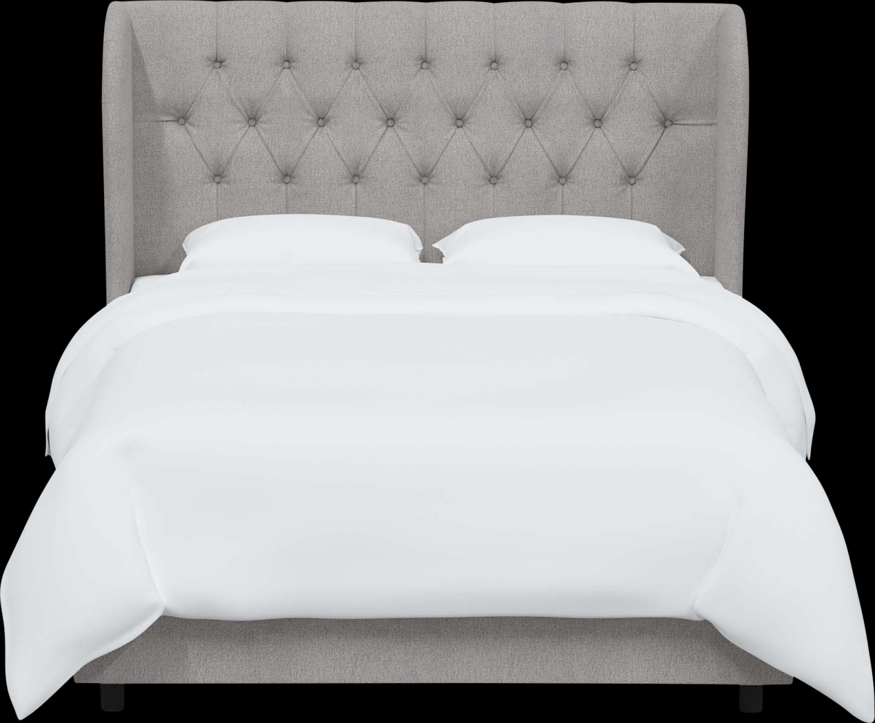 Aleta Light Gray Twin Bed - Thumbnail - Image 2